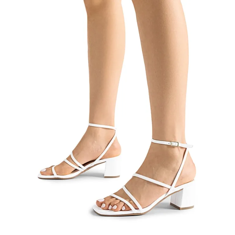 Women’s Rhinestone Strappy Block Heel Sandals