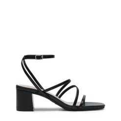 Women’s Rhinestone Strappy Block Heel Sandals