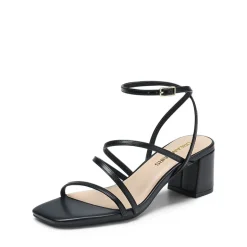 Women’s Rhinestone Strappy Block Heel Sandals
