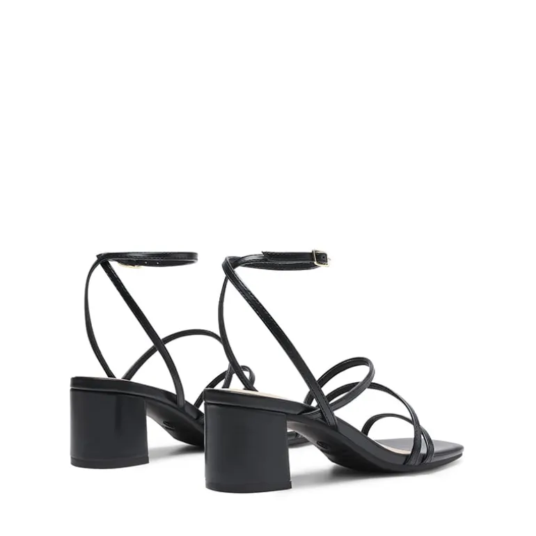 Women’s Rhinestone Strappy Block Heel Sandals