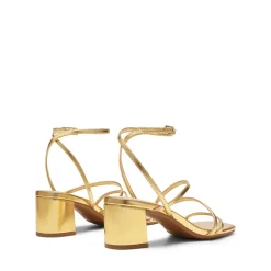 Women’s Rhinestone Strappy Block Heel Sandals