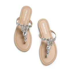 Women’s Rhinestone Thong Flip-Flop Sandals