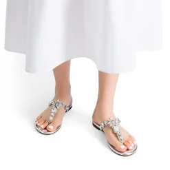Women’s Rhinestone Thong Flip-Flop Sandals