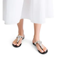 Women’s Rhinestone Thong Flip-Flop Sandals