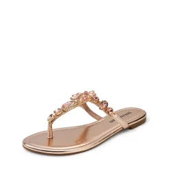 Women’s Rhinestone Thong Flip-Flop Sandals
