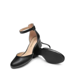 Women’s Round-Toe D’Orsay Block Heel Pumps