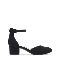 Women’s Round-Toe D’Orsay Block Heel Pumps
