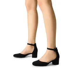 Women’s Round-Toe D’Orsay Block Heel Pumps