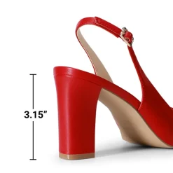 Women’s Slingback Block Heel Pumps