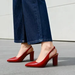 Women’s Slingback Block Heel Pumps