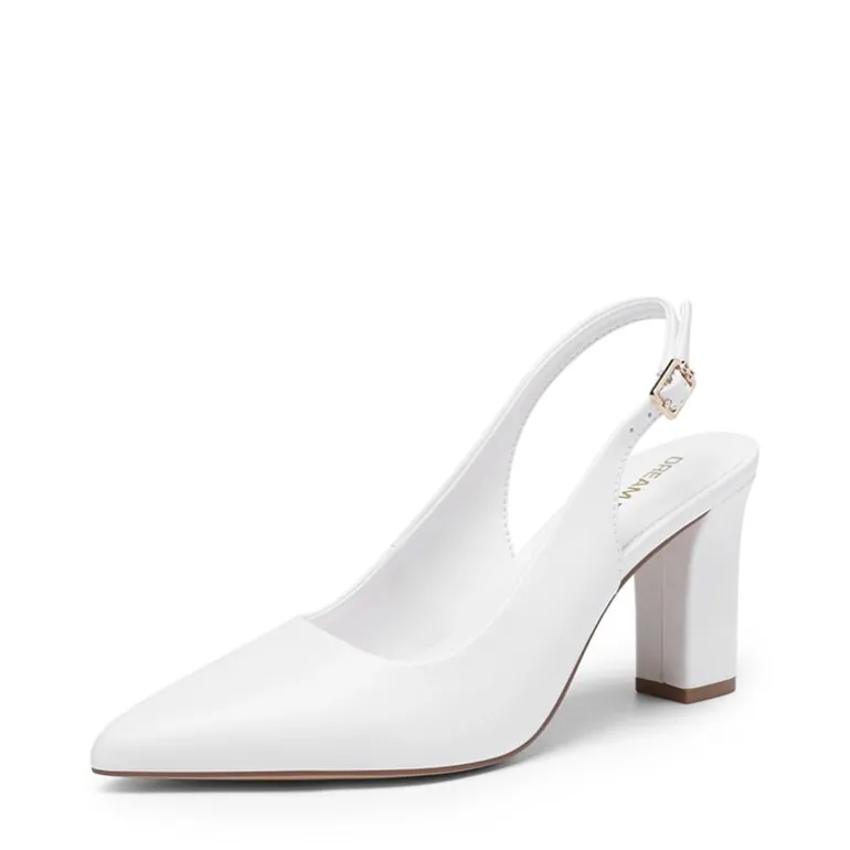 Women’s Slingback Block Heel Pumps