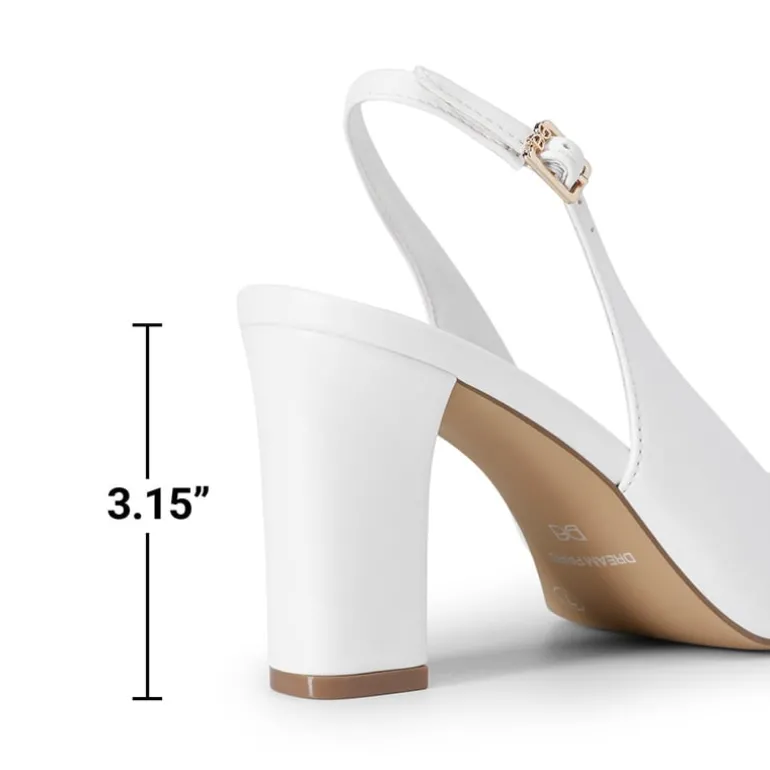 Women’s Slingback Block Heel Pumps