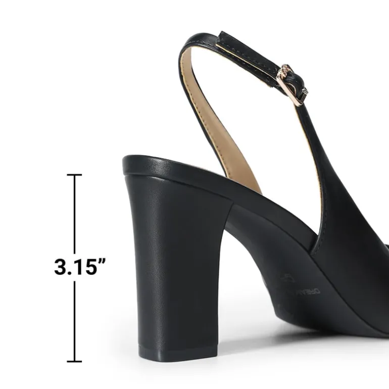 Women’s Slingback Block Heel Pumps
