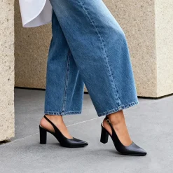 Women’s Slingback Block Heel Pumps