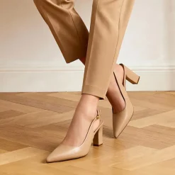 Women’s Slingback Block Heel Pumps
