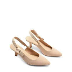 Women's Slingback Kitten Heel Pumps.