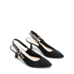 Women's Slingback Kitten Heel Pumps.