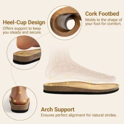 Women’s Slip-On Sandals with Arch Support