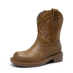 Women’s Slip-On Vintage Western Boots