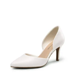 Women’s Sophisticated V-Cut Mid Heel Pumps