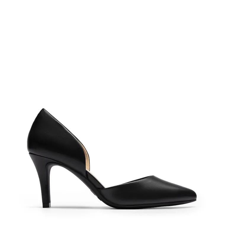 Women’s Sophisticated V-Cut Mid Heel Pumps