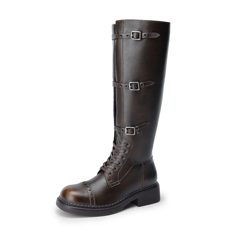 Women’s Square-Toe Block Heel Boots
