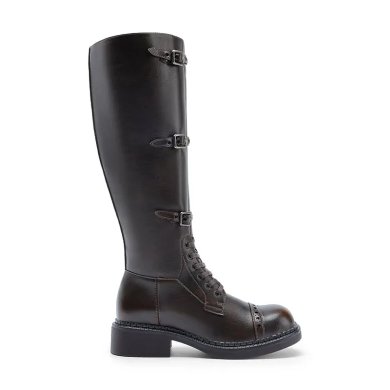 Women’s Square-Toe Block Heel Boots