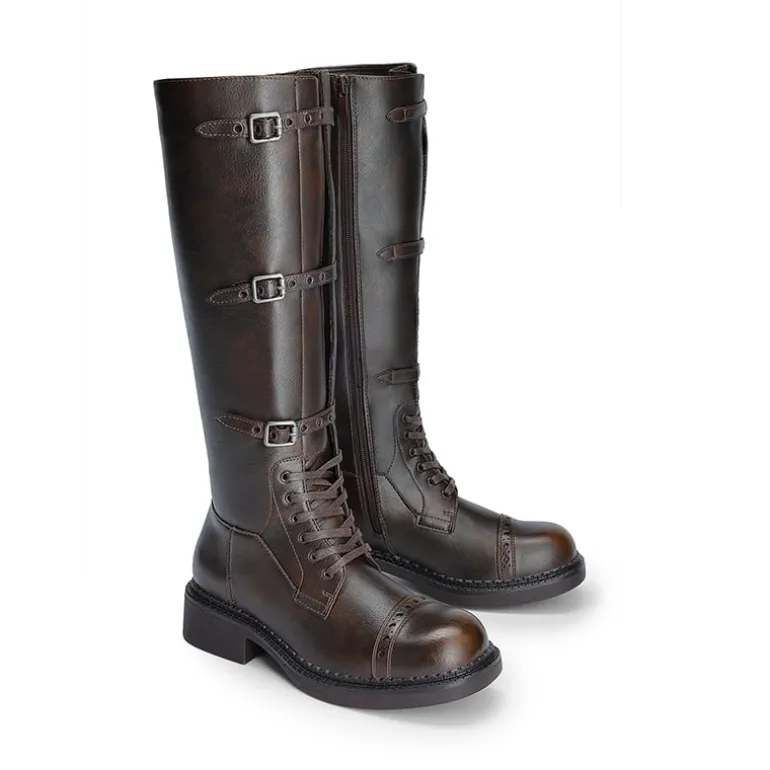 Women’s Square-Toe Block Heel Boots