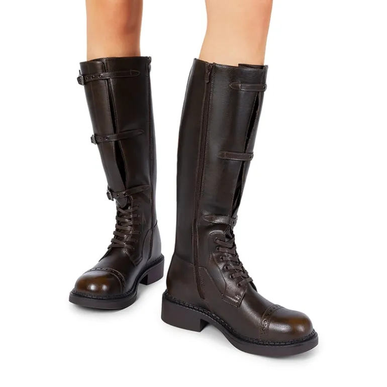 Women’s Square-Toe Block Heel Boots