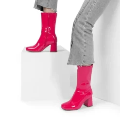 Women’s Square-Toe Block Heel Go-Go Boots