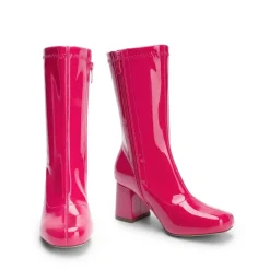 Women’s Square-Toe Block Heel Go-Go Boots
