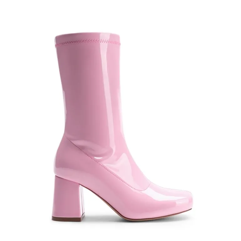 Women’s Square-Toe Block Heel Go-Go Boots