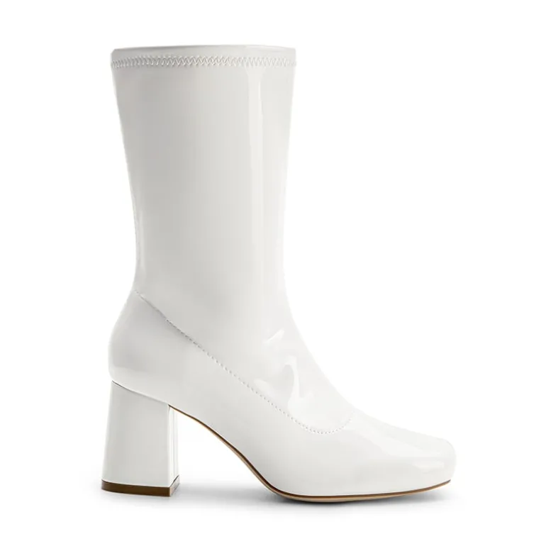 Women’s Square-Toe Block Heel Go-Go Boots