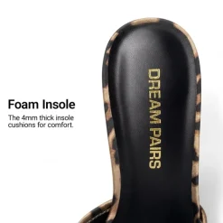 Women’s Square Toe Bow Mules with Cushioned Insole