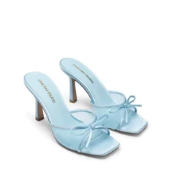 Women’s Square Toe Bow Mules with Cushioned Insole