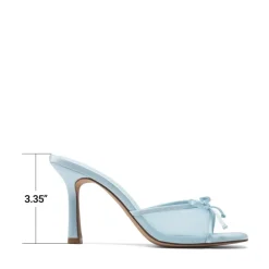 Women’s Square Toe Bow Mules with Cushioned Insole