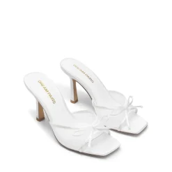 Women’s Square Toe Bow Mules with Cushioned Insole