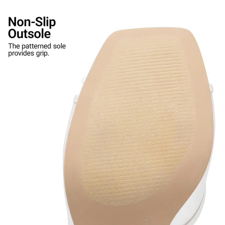 Women’s Square Toe Bow Mules with Cushioned Insole
