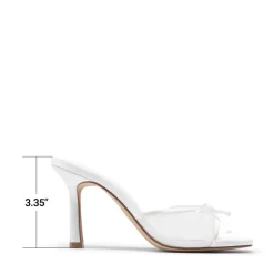 Women’s Square Toe Bow Mules with Cushioned Insole