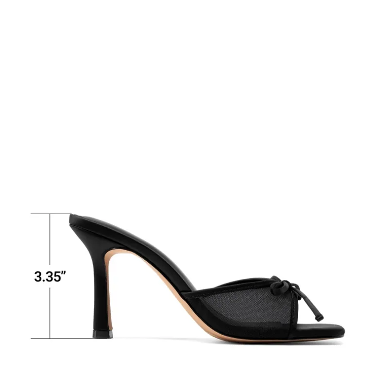 Women’s Square Toe Bow Mules with Cushioned Insole