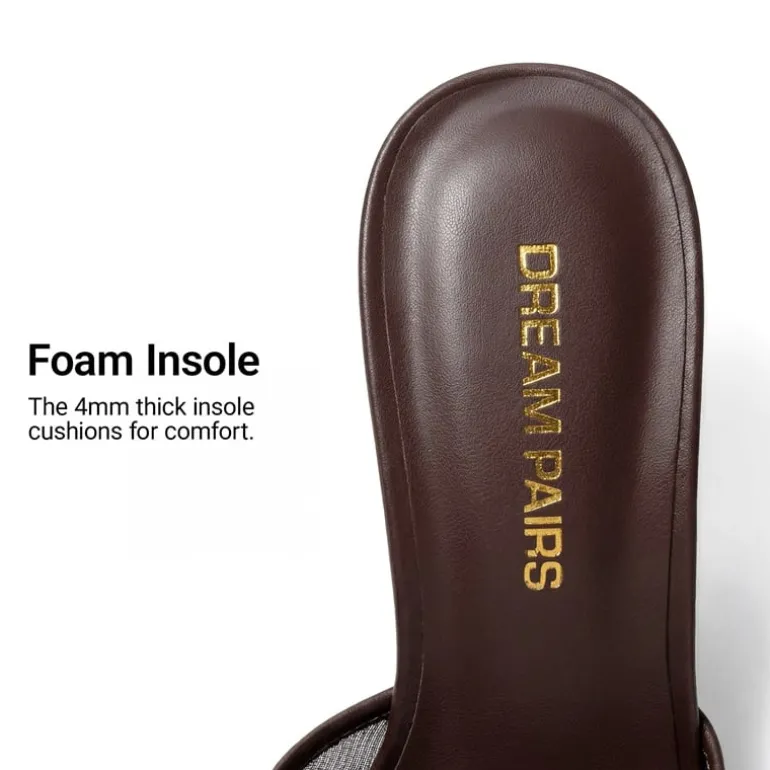 Women’s Square Toe Bow Mules with Cushioned Insole