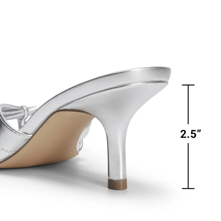 Women’s Square Toe Heels with Crossover Straps