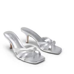 Women’s Square Toe Heels with Crossover Straps