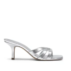 Women’s Square Toe Heels with Crossover Straps