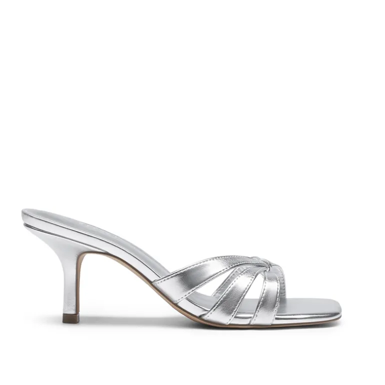Women’s Square Toe Heels with Crossover Straps