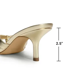 Women’s Square Toe Heels with Crossover Straps