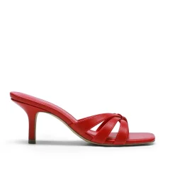 Women’s Square Toe Heels with Crossover Straps