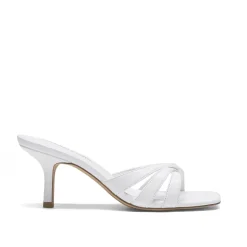 Women’s Square Toe Heels with Crossover Straps