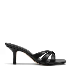 Women’s Square Toe Heels with Crossover Straps