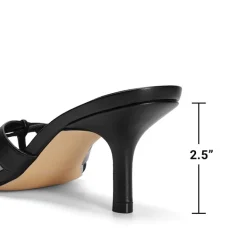 Women’s Square Toe Heels with Crossover Straps